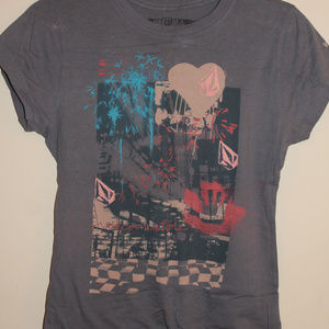 Volcom grey tee in women
